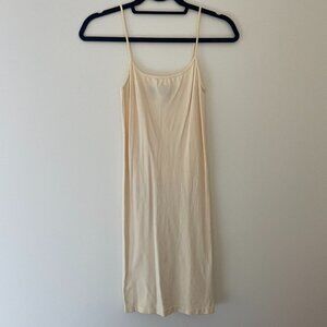 Bobbles and Lace Cream Slip Dress